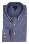 Overhemd Gant blauw button-down boord gestreept normale fit