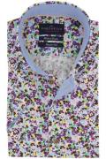 Portofino overhemd korte mouw Regular Fit print