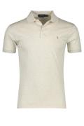 Poloshirt beige gemeleerd Ralph Lauren Slim Fit