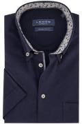 Ledub overhemd korte mouw Modern Fit navy