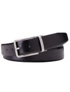 Profuomo riem leer double face zwart/espresso