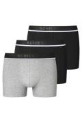 Boxershorts 3-pack grijs zwart Schiesser 95/5