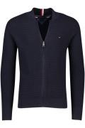 Vest navy Tommy Hilfiger katoen opstaande kraag