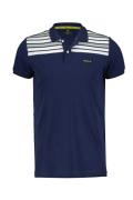 New Zealand polo donkerblauw geprint katoen normale fit