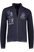 Aeronautica Militare vest donkerblauw met opdruk regular fit opstaande...