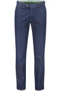 Meyer Pantalon jeans blauw effen zonder omslag