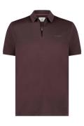 State of Art poloshirt katoen bordeaux effen