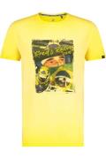 A Fish Named Fred t-shirt geel racing print
