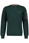 New Zealand sweater Lyttle ronde hals groen effen