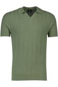 Strellson poloshirt normale fit groen effen