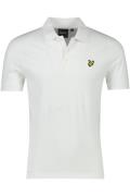 Lyle & Scott polo slim fit wit effen