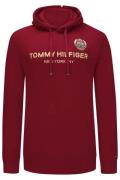 Tommy Hilfiger Big & Tall hoodie rood geprint katoen