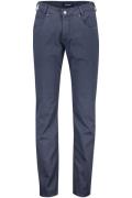 Gardeur Pantalon blauw effen met steekzakken