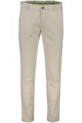 Meyer chino Rio effen normale fit katoen beige