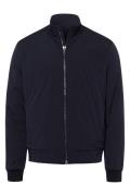 Pierre Cardin tussenjas donkerblauw normale fit effen rits