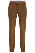 Meyer broek flatfront Bonn bruin met rits+ knoop