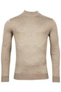 Coltrui heren Thomas Maine normale fit beige effen merinowol