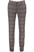 Alberto broek pantalon bruin geruit