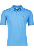 Lacoste polo 2 knoops blauw uni katoen normale fit