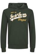 Jack & Jones regular fit hoodie groen