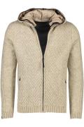 Vanguard vest wol beige afneembare capuchon