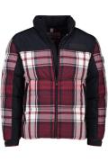 Tommy Hilfiger winterjas normale fit rood geruit