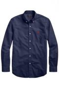 Polo Ralph Lauren Big & Tall overhemd donkerblauw katoen