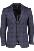 Born With Appetite colbert slim fit donkerblauw geruit