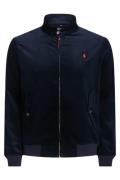 Tussenjas Polo Ralph Lauren donkerblauw effen rits normale fit