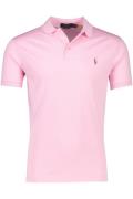 Roze Polo Ralph Lauren polo Custom Slim Fit effen katoen normale fit