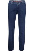 Katoenen Meyer jeans Bonn perfect fit donkerblauw