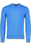 Blauwe Tommy Hilfiger sweater katoen