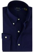 Polo Ralph Lauren casual overhemd normale fit donkerblauw effen katoen