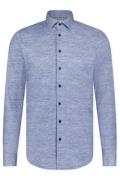 100% katoenen Blue Industry casual overhemd slim fit blauw effen