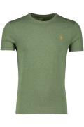 Polo Ralph Lauren t-shirt groen custom slim fit 100% katoen ronde hals