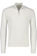 State of Art katoenen trui half zip wit