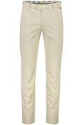 Pantalon beige slim fit katoen Meyer Tokyo