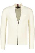 katoenen Tommy Hilfiger vest beige effen structuur