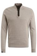 Vanguard half zip trui beige