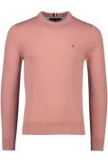 Katoenen sweater ronde hals roze Tommy Hilfiger