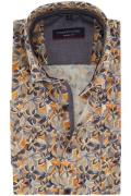 Casa Moda casual overhemd korte mouw normale fit oranje geprint