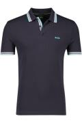 Boss Green polo donkerblauw katoen