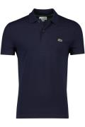 Katoenen Lacoste polo normale fit donkerblauw