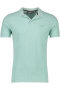 Katoenen Superdry polo groen gemêleerd slim fit