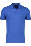 Polo normale fit blauw Pallas katoen Boss 2-knoops