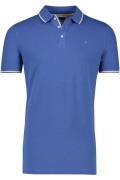 Portofino polo normale fit blauw katoen