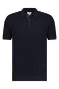 State of Art poloshirt donkerblauw effen