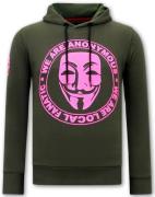 Local Fanatic Hoodie print we are anonymous