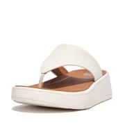 FitFlop F-mode leather flatform toe-post sandals