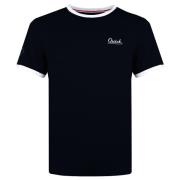 Q1905 T-shirt captain donker/wit